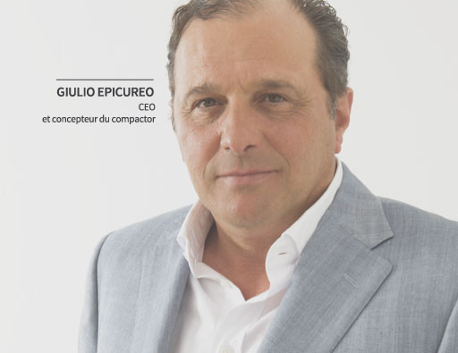 Giulio Epicureo, CEO et concepteur du Compactor