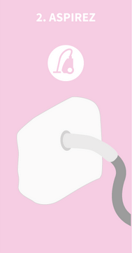 Aspirer pour vider l'air du sac Compactor