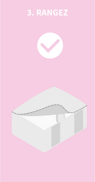 Ranger le sac dans la housse ou le coffre