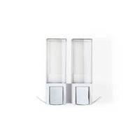 Distributeur de savon mural double - blanc