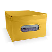 Boite de rangement rectangulaire en PVC jaune "Nordic"