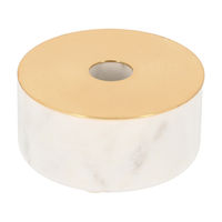 Bougeoir en marbre blanc