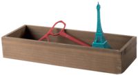 Casier de rangement rectangulaire en bois "Vintage"