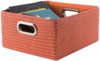 Panier de rangement orange "Poly"