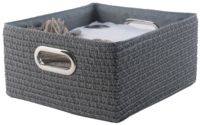 Panier de rangement gris "Poly"