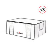 Lot de 3 housses souples sous-vide Compactor blanches "Life" XXL