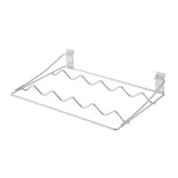 Étagère murale pour bouteilles argent "Walltech"