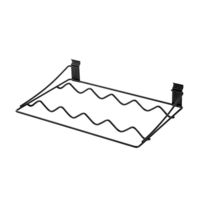 Étagère murale pour bouteilles noire "Walltech"