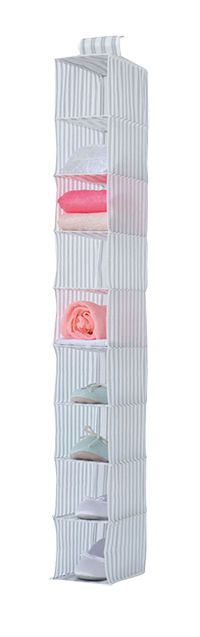 Étagère souple à suspendre 9 niveaux grise "Anton"