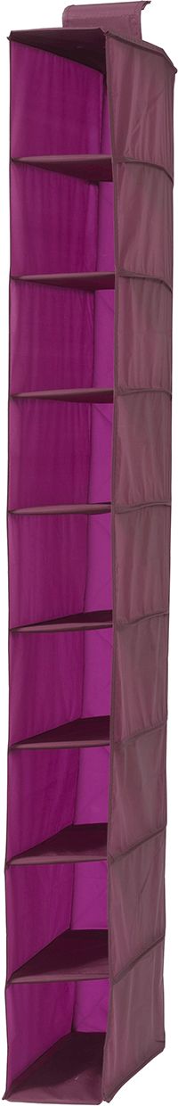 Étagère souple à suspendre 9 niveaux bordeaux