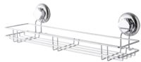 Grande tablette à ventouses argent "Bestlock"