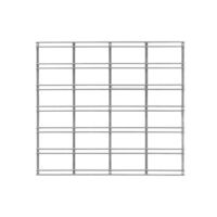 Grille de support pour rangement mural argent "Walltech" M