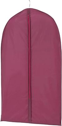 Housse courte pour vêtements bordeaux