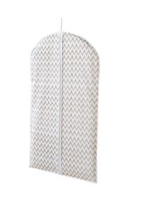 Housse courte pour vêtements beige "Ikat"