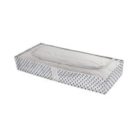 Housse de rangement dessous de lit blanche "Tropic"