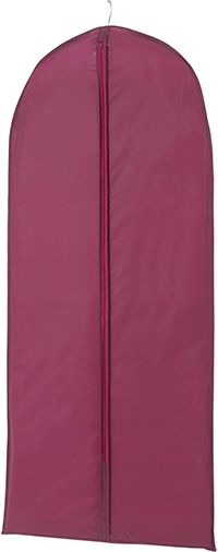 Housse longue pour vêtements bordeaux