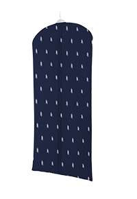 Housse longue pour vêtements bleu marine "Kasuri"