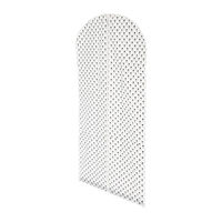 Housse longue pour vêtements blanche "Tropic"