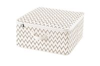 Housse de rangement zippée beige "Ikat"