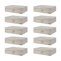 Lot de 10 coffres rigides sous-vide Compactor beiges "2.0" XXL