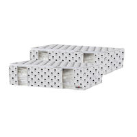 Lot de 2 housses souples sous-vide Compactor blanches "Tropic" L