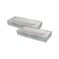 Lot de 2 housses de rangement dessous de lit bleues "Missy"
