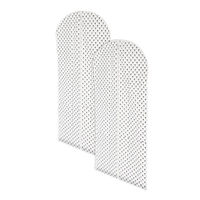 Lot de 2 housses longues pour vêtements blanches "Tropic"