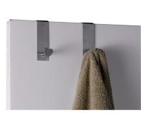 Lot de 2 patères de porte métal 1 crochet cœur