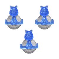 Lot de 3 Funny hooks Chat bleu