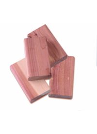 Lot de 4 blocs antimites en cèdre naturel