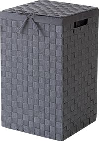 Panier à linge carré gris "Stan"
