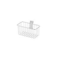 Panier de rangement mural chromé "Walltech" S