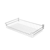 Panier de rangement mural chromé "Walltech" XL
