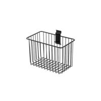 Panier de rangement mural noir "Walltech" M