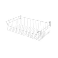 Panier de rangement mural blanc "Walltech" XXL