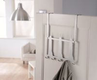 Patère de porte grise 5 crochets "Empire State Building"