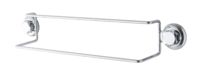 Porte-serviettes double à ventouses argent "Bestlock"