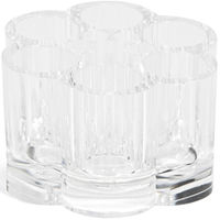 Rangement maquillage pour pinceaux 12 compartiments transparent
