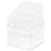 Rangement maquillage pour rouge à lèvres et accessoires transparent