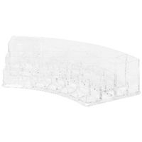 Rangement maquillage en arc de cercle 19 compartiments transparent