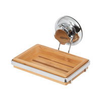 Porte-savon à ventouse "Bestlock" en bambou "Spa"