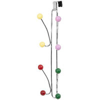 Patère de porte verticale métal 8 crochets colorés "Berlingo"