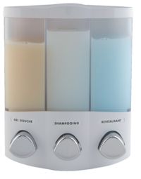Distributeur de savon mural "Trio" blanc