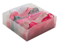 Organisateur de tiroir 6 compartiments transparent