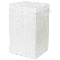 Panier à linge carré blanc "Stan"