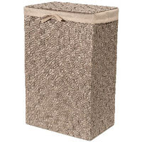 Panier à linge rectangulaire taupe "Stan"