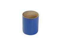 Pot en bambou laqué bleu "Danang" petit modèle