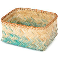 Panier de rangement bleu "Nouméa" L