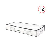 Lot de 2 housses souples sous-vide Compactor blanches "Life" XL