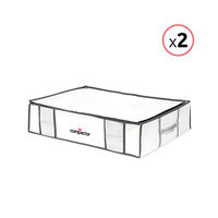 Lot de 2 housses souples sous-vide Compactor blanches "Life" L